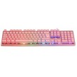 Deltaco Gaming GAM-021-RGB-P-DE keyboard USB QWERTZ German Pink