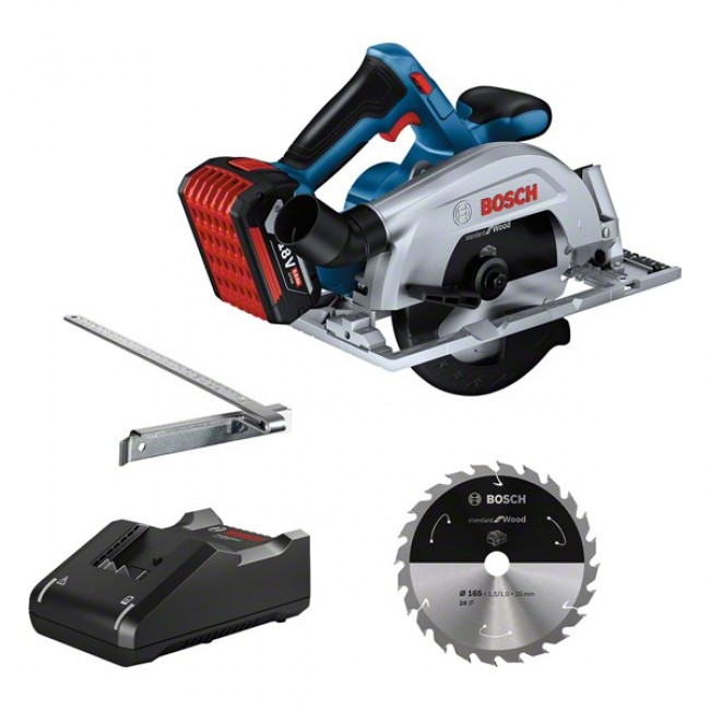 Bosch GKS 185-LI 16.5 cm Black, Blue, Grey 5000 RPM