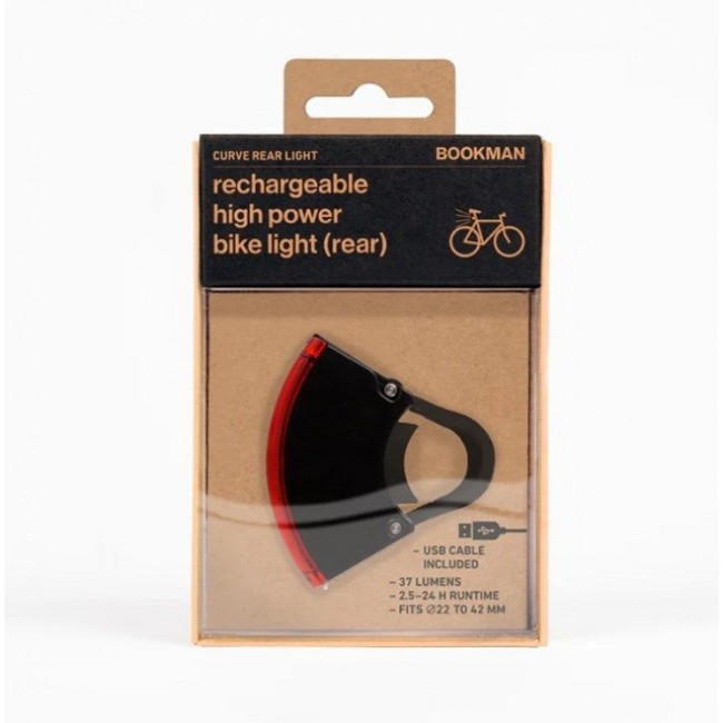 BOOKMAN Curve Rear bicycle light Black, Red BOOKMAN Curve Rear bicycle light Black, Red
