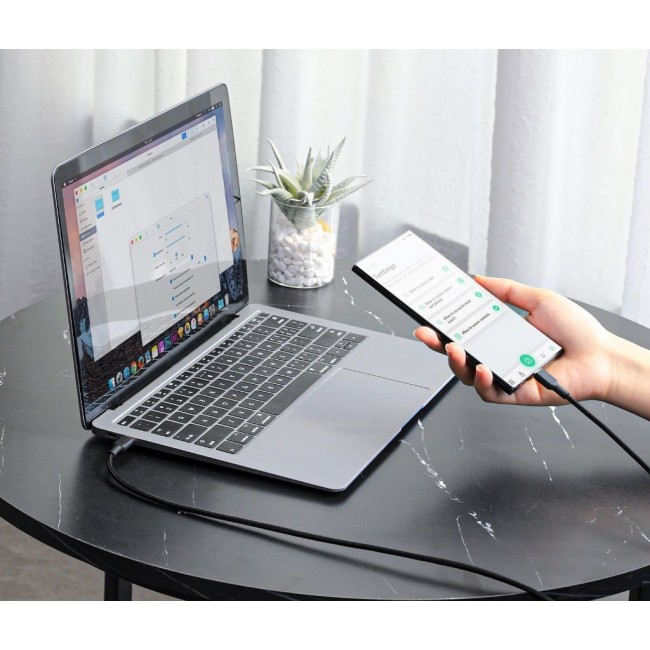 AUKEY CB-NCC1 USB-C Type-C Power Delivery PD 60W 3A 1m Nylon Black AUKEY CB-NCC1 USB-C Type-C Power Delivery PD 60W 3A 1m Nylon Black