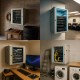 Extralink Rackmount cabinet 9U 600x600 Gray wall mounted