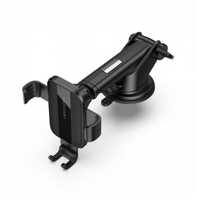 Vention Auto-Clamping Car Phone Mount With Suction Cup Black Square Type Vention Auto-Clamping Car Phone Mount With Suction Cup Black Square Type