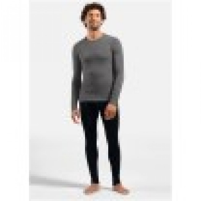 Odlo BL TOP crew neck l/s ACTIVE WARM ECO men's T-shirt, size L, grey Odlo BL TOP crew neck l/s ACTIVE WARM ECO men's T-shirt, size L, grey