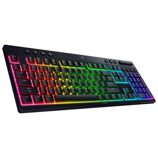 Razer BlackWidow V4 Low-Profile HyperSpeed keyboard Gaming USB + RF Wireless + Bluetooth QWERTY US International Black