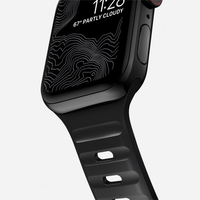 Nomad Sport Strap Band Black Aluminium, Rubber