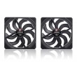 Noctua NF-A14x25 G2 PWM Sx2-PP chromax.black Next-gen black 140mm dual fan set
