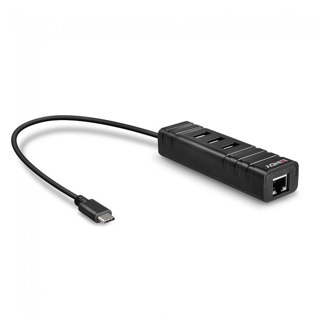 Lindy USB 3.2 Type C Hub and Gigabit Ethernet Converter Lindy USB 3.2 Type C Hub and Gigabit Ethernet Converter