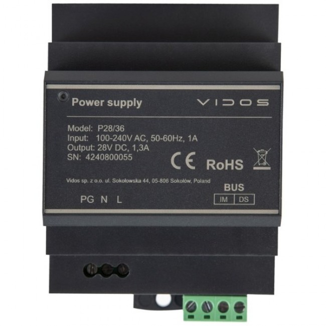 Vidos DUO Power Supply P28/36 Vidos DUO Power Supply P28/36