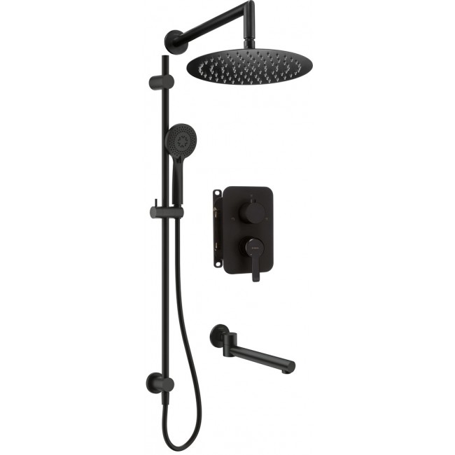 Concealed shower set with mixer BOX