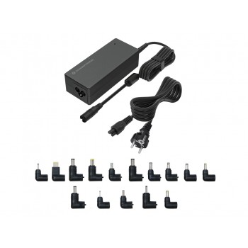 Conceptronic OZUL08B15 90W Universal Laptop Charger, 15 Charging Tips incl.