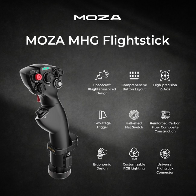 MOZA MHG Flight Stick MOZA MHG Flight Stick