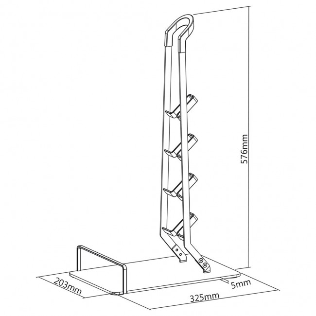 Maclean MC-905 Universal Cordless Vacuum & Accessories Floor Stand Holder Solid Stable