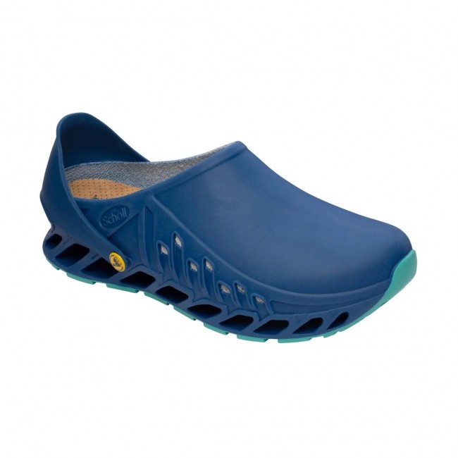 Scholl Evoflex - unisex clogs navy blue, size 36