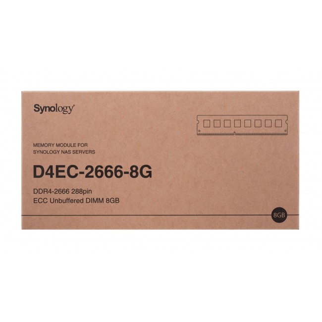 Synology D4EC-2666-8G memory module 8 GB 1 x 8 GB DDR4 2666 MHz ECC