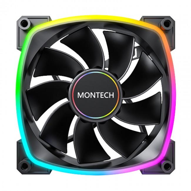 Montech RX140 PWM Computer case Fan 14 cm Black 1 pc(s) Montech RX140 PWM Computer case Fan 14 cm Black 1 pc(s)
