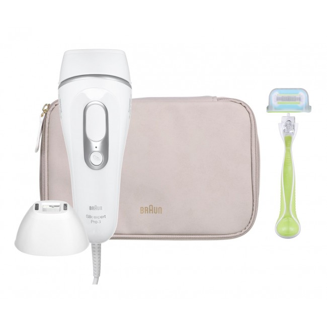 Braun Silk-expert Pro Silk expert Pro 3 PL3133 Intense pulsed light (IPL) Silver, White Braun Silk-expert Pro Silk expert Pro 3 PL3133 Intense pulsed light (IPL) Silver, White