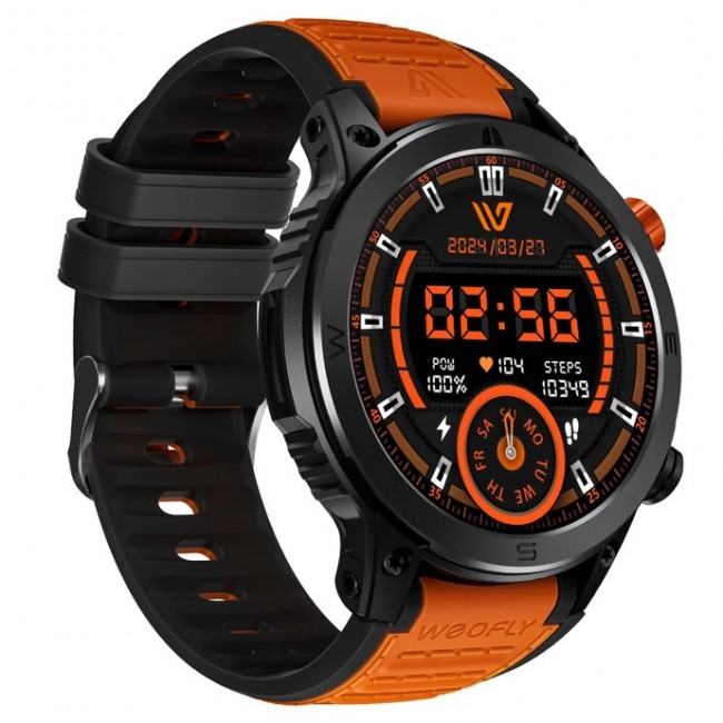 Weofly Conquer Smartwatch - Multifunction Watch Bluetooth 5.3 Orange Weofly Conquer Smartwatch - Multifunction Watch Bluetooth 5.3 Orange