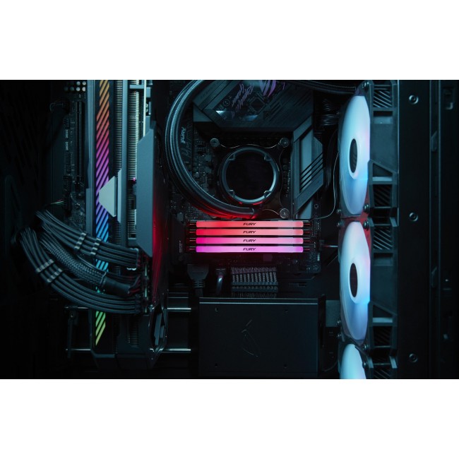 Kingston Technology FURY 16GB 7200MT/s DDR5 CL38 DIMM (Kit of 2) Renegade RGB XMP Kingston Technology FURY 16GB 7200MT/s DDR5 CL38 DIMM (Kit of 2) Renegade RGB XMP