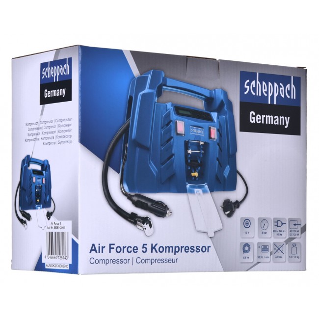 Scheppach AIR-FORCE 5 5906142901 air compressor 0.2 W AC Scheppach AIR-FORCE 5 5906142901 air compressor 0.2 W AC