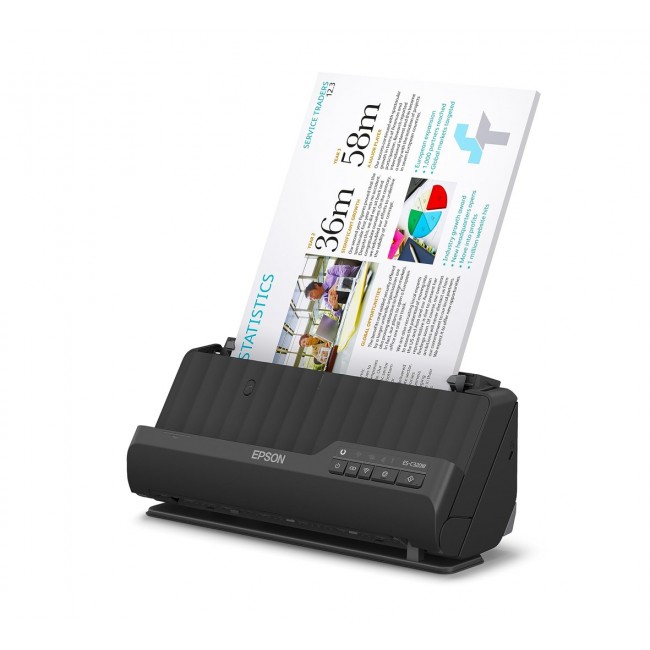 Epson ES-C320W ADF + Sheet-fed scanner 600 x 600 DPI A4 Black