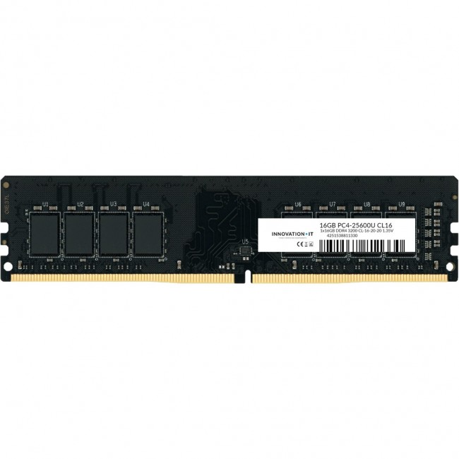 Innovation IT 3200 16GB CL16-20-20 1.35V LD 8-Chip memory module 1 x 16 GB DDR4 288-pin DIMM Innovation IT 3200 16GB CL16-20-20 1.35V LD 8-Chip memory module 1 x 16 GB DDR4 288-pin DIMM