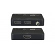 LevelOne HVE-9006 AV extender AV transmitter & receiver Black
