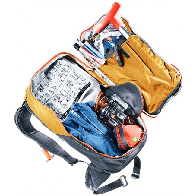 DEUTER Alproof Lite 20 SL Backpack Cinnamon/Black + DEUTER Wash Center I Toiletry Bag Raisin/Caspia