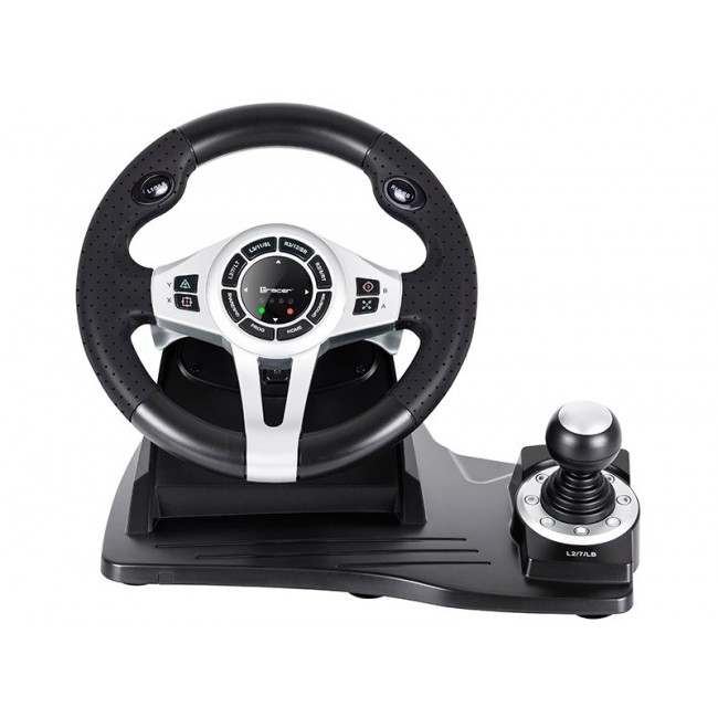 Tracer TRAJOY46524 Gaming Controller Black Steering wheel + Pedals PlayStation 4, Playstation 3