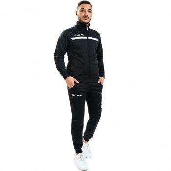 Givova Tuta Givova One Tracksuit Black & White TT012 1003 M