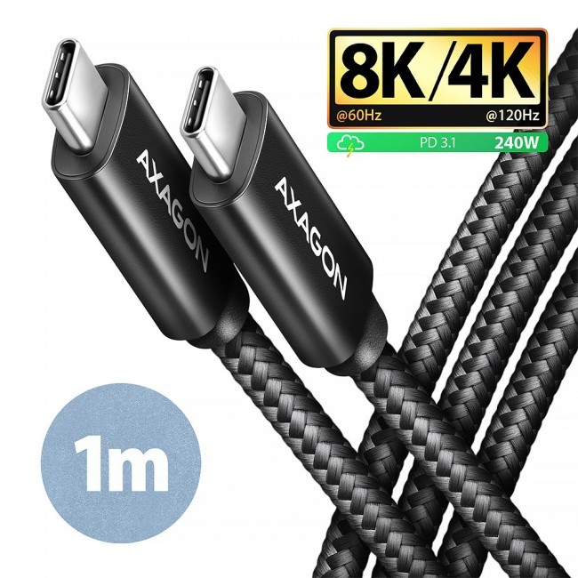 Axagon BUCM4X-CM10AB USB cable USB 3.2 Gen 2x2 1 m USB C Black