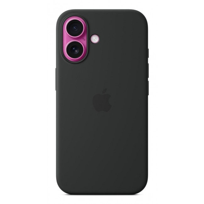 Apple iPhone 16 Silicone Case with MagSafe - Black Apple iPhone 16 Silicone Case with MagSafe - Black