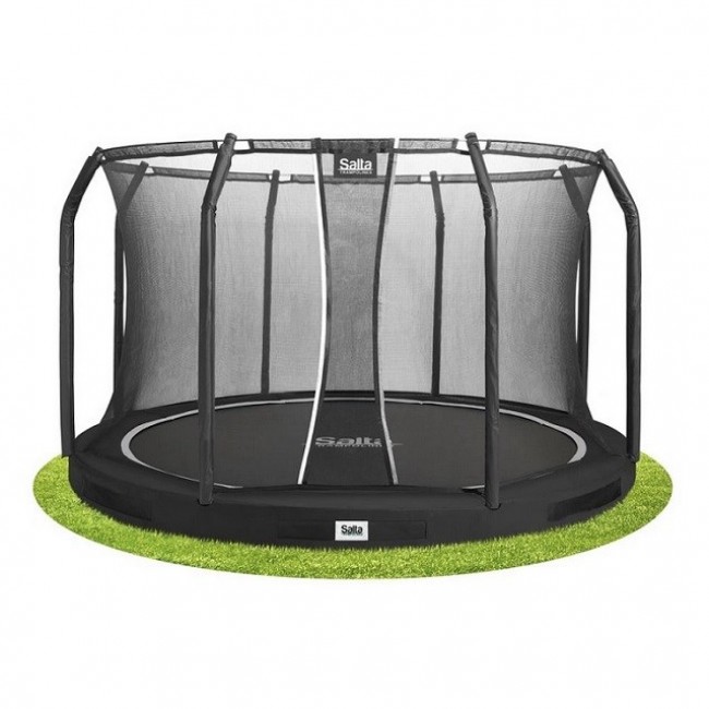 Premium Ground Combo 396cm Trampoline Black