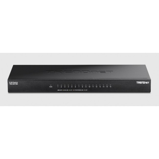 Trendnet TEG-S3160 network switch Unmanaged 2.5G Ethernet (100/1000/2500) Desktop Black