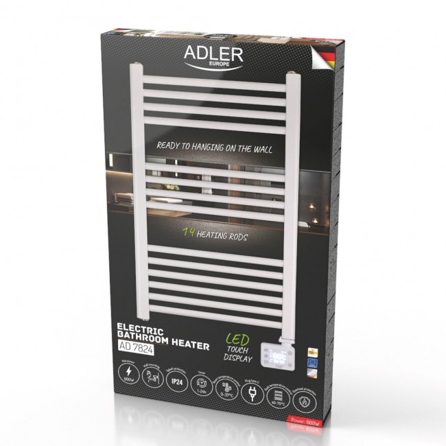 Adler AD 7824 Electric bathroom heater LED white