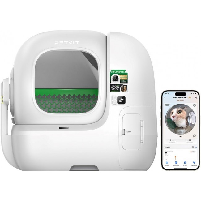PETKIT Max Pro 2 white self cleaning cat litter box