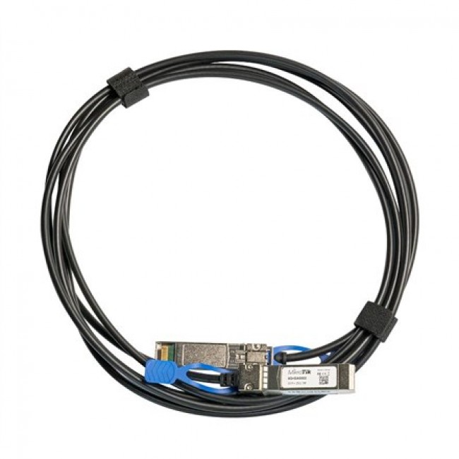 MikroTik 25GBase Direct Attach Cable XS+DA0003 SFP/SFP+/SFP28 Maximum transfer distance 3 m Supports SFP 1G/SFP+ 10G/25G SFP28, 25 Gbit/s MikroTik 25GBase Direct Attach Cable XS+DA0003 SFP/SFP+/SFP28 Maximum transfer distance 3 m Supports SFP 1G/SFP+ 10G/25G SFP28, 25 Gbit/s