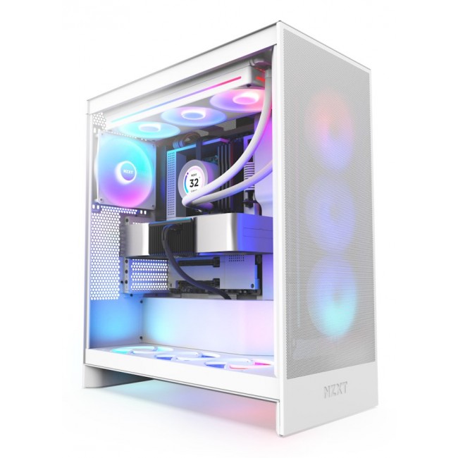 NZXT H7 Flow RGB Midi Tower White NZXT H7 Flow RGB Midi Tower White