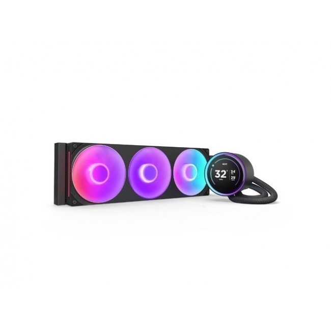 NZXT Kraken Elite 360 RGB Processor All-in-one liquid cooler 12 cm Black 1 pc(s) NZXT Kraken Elite 360 RGB Processor All-in-one liquid cooler 12 cm Black 1 pc(s)