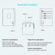 Power charger - Unitek 65W Universal Travel Adapter (P1122ABK01) | 1xUSB-A 3xUSB-C 1xAC