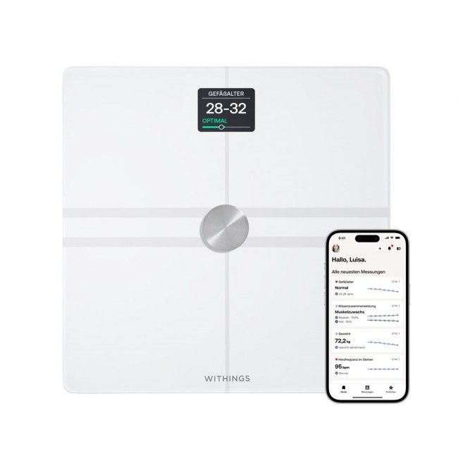 Withings Body Comp Square White Electronic personal scale