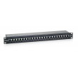 Equip 24-Port Cat.6 Shielded Patch Panel, Black Equip 24-Port Cat.6 Shielded Patch Panel, Black