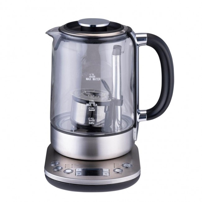 Czajnik z zaparzaczem do herbaty ALPINA 1,7l 2200w Srebrny