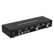Techly IDATA DP-KVM4 KVM switch Rack mounting Black Techly IDATA DP-KVM4 KVM switch Rack mounting Black