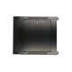 Extralink Rackmount cabinet 9U 600x600 AZH Black wall mounted, swing type
