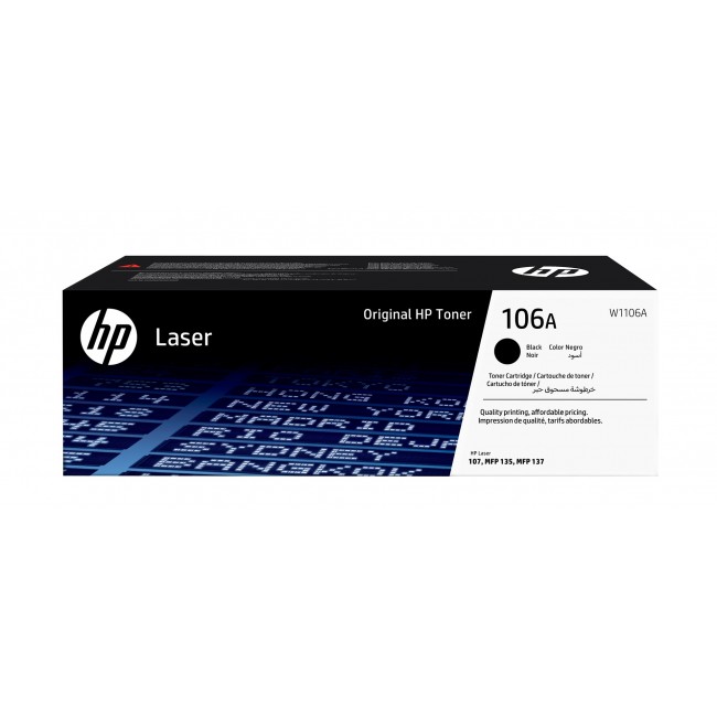 HP 106A Black Original Laser Toner Cartridge HP 106A Black Original Laser Toner Cartridge
