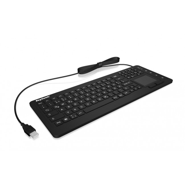 KeySonic KSK-6231 INEL (US) keyboard Industrial USB QWERTY US English Black