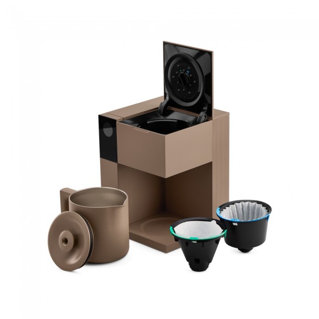 Aiden drip coffee maker, chocolate brown, by FELLOW