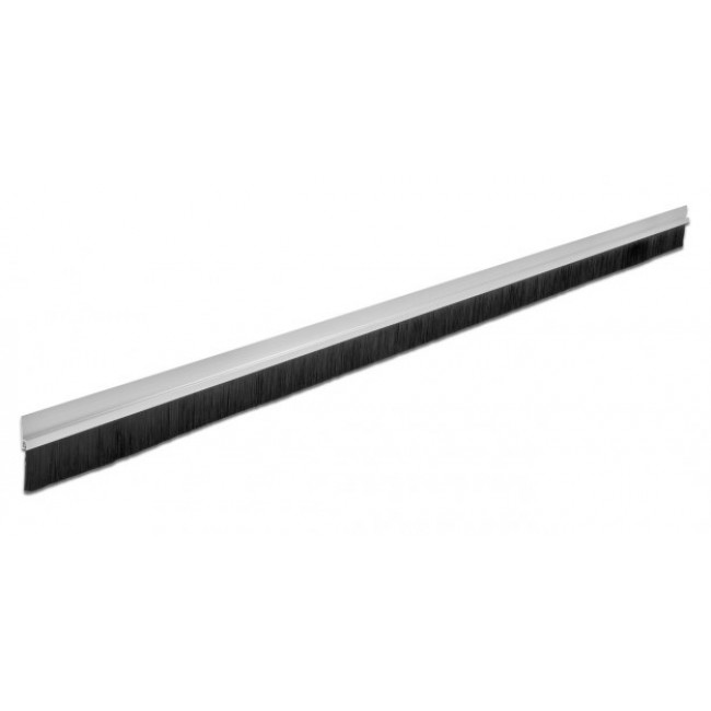 DeLOCK Brush strip 40 mm with aluminium profile straight - length 1 m