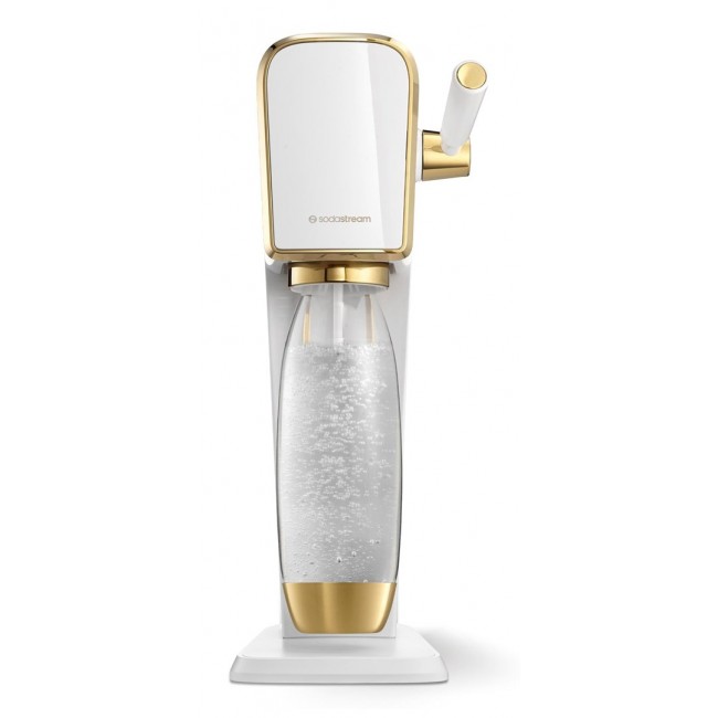 SodaStream Soda Maker ART White-Gold with PET Bottle 1L