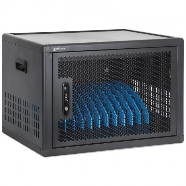 Manhattan Laptop Charging Cabinet Desktop (or trolley) via USB-C 65W 16